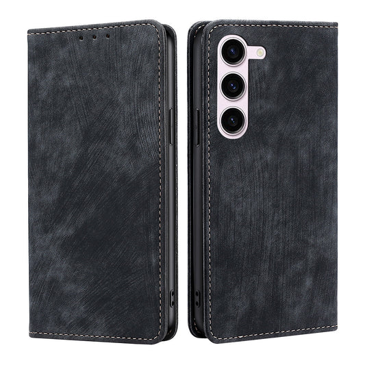 New RFID Blocking Card Holder Leather Phone Case for Samsung