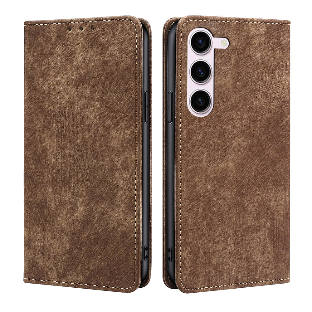 New RFID Blocking Card Holder Leather Phone Case for Samsung