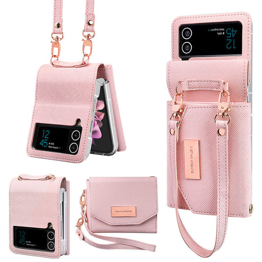 New Lanyard Holster Card Wallet Case For Samsung Galaxy Z Flip3/4