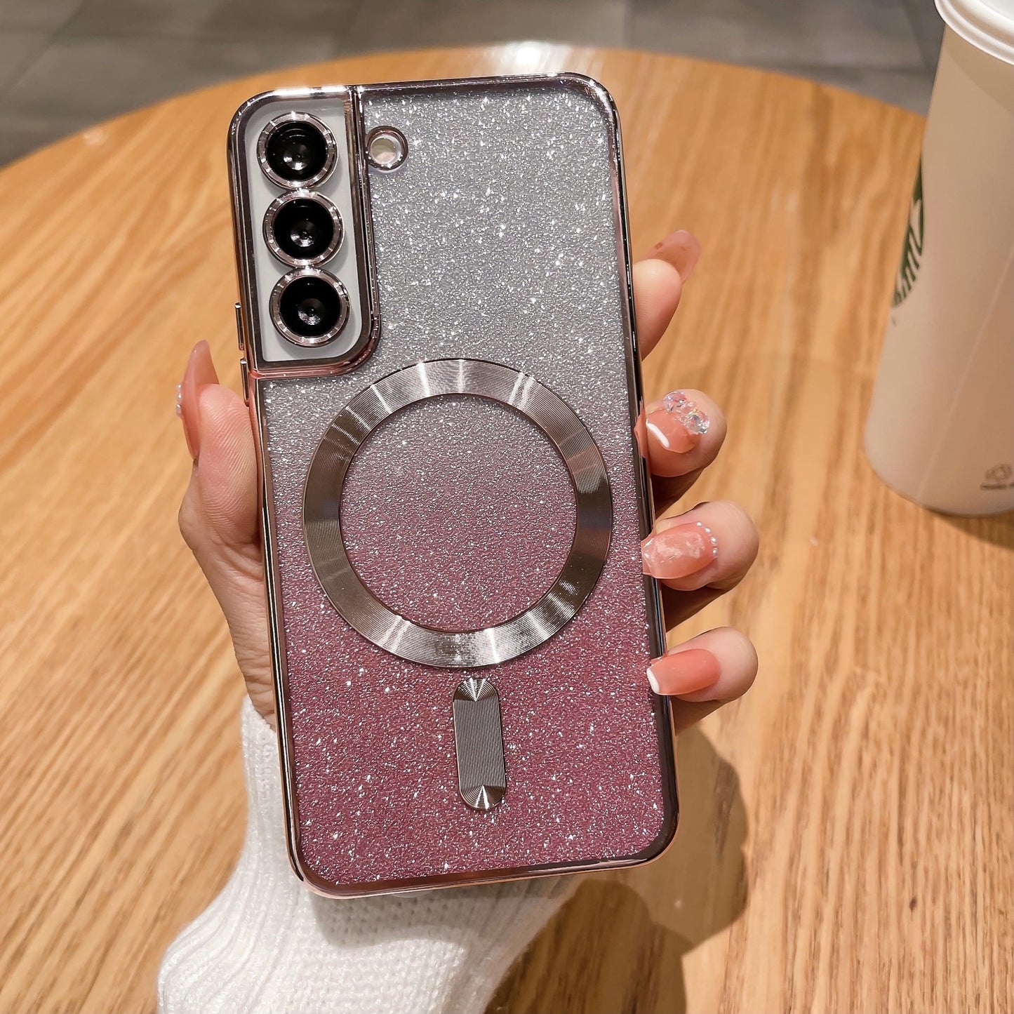 New Electroplated Glitter Lens Protector Case for Samsung