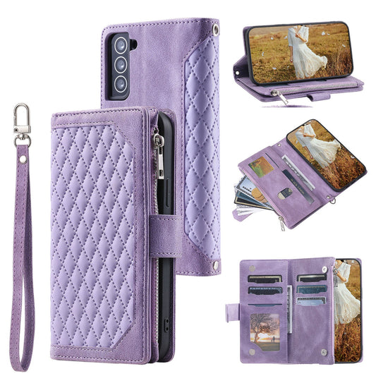 New Zipper Wallet Leather Phone Case for Samsung