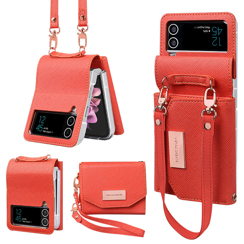 New Lanyard Holster Card Wallet Case For Samsung Galaxy Z Flip3/4