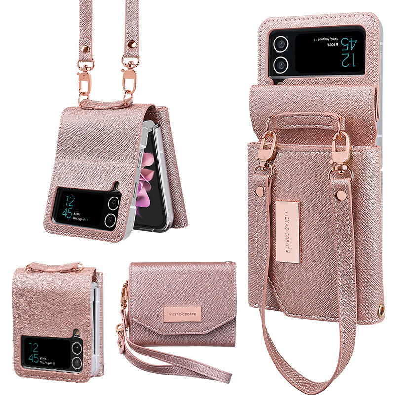 New Lanyard Holster Card Wallet Case For Samsung Galaxy Z Flip3/4